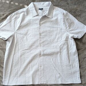 NWT Express Men's Shirt Classic White Texture